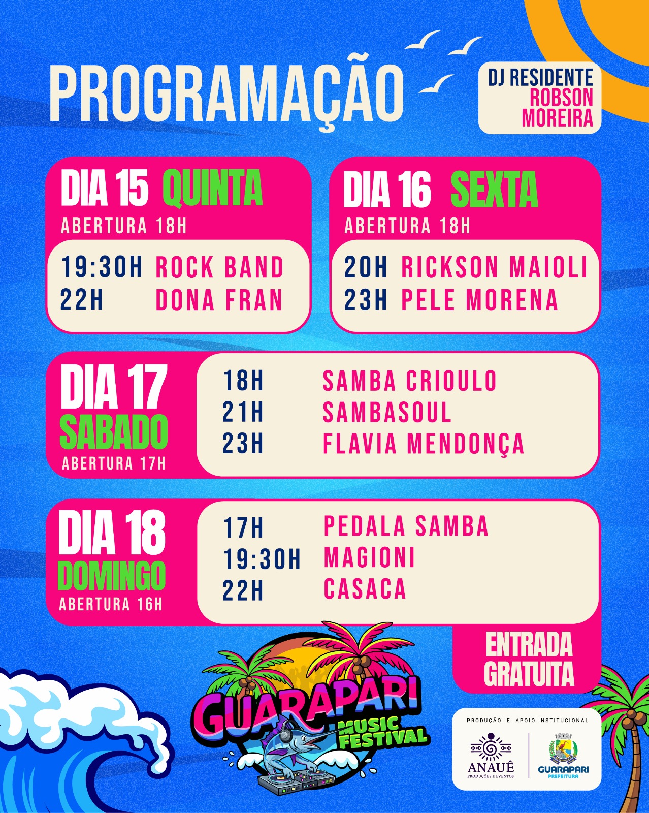 Guarapari Music Festival terá quatro dias de shows, gastronomia e lazer em outubro